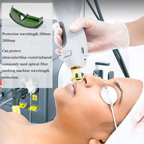 Broad Spectrum Laser Safety Glasses With Uv And Infrared Blocking Coating For Home Hair Removal Wands protect during treatment