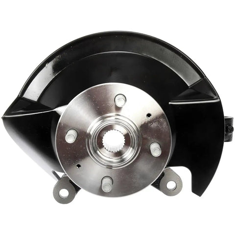 Heavy Duty Front Left Wheel Bearing Hub Assembly For Honda Civic 2003 2004 2005 front view showing steel core and mounting holes.