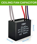 CBB61 capacitor designed for Ceiling Fan Pull Chain Switch Kit With CBB61 Capacitor And 3 Speed 4 Wire Light Replacement.