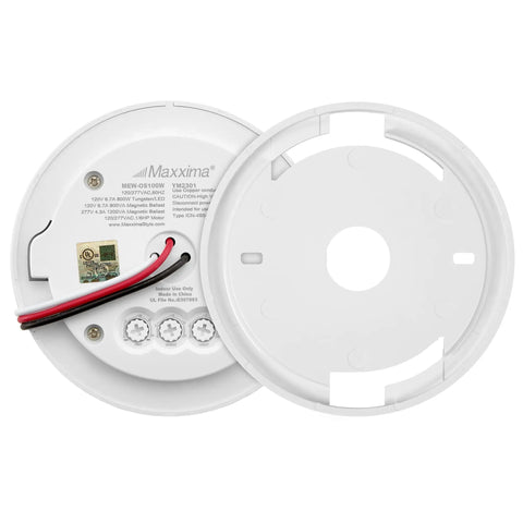 Back view of Ceiling Mount 360 Degree PIR Occupancy Sensor For Indoor Lighting, showing wiring and base components.