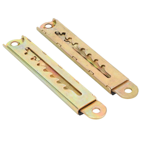 Scope Hinge Headrest Height Adjuster For Sofas And Beds 5 Gear Lifting Hinge, metal brackets close-up