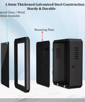 Solid EV Charger Enclosure Heavy Duty Weatherproof Shell For Outdoor Stations, showcasing steel construction and mounting plate.