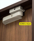 Interior Door Soft Closer Quieting Rough Door Swings And Muting Loud Slam Bangs On Regular Hinged Doors Up To Ninety Nine Pounds Hassle Free Left Mount Gray installed on a wooden door.
