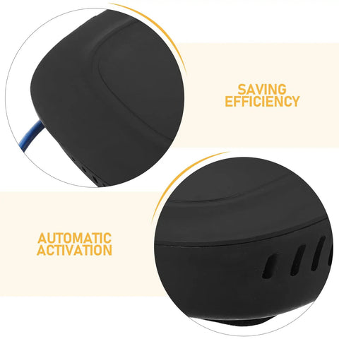 Close-up of Compact 30 Gram Self Activating Aerosol Fire Extinguisher showing automatic activation and saving efficiency features.