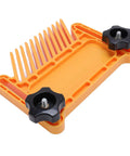 Quick Adjust ABS Nylon Featherboard For Table Saw And Router Table Straight Shot Anti Kickback Workpiece Holder top view with knobs