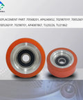 4 Pack Dryer Drum Support Rollers Replacement Kit For 70298701P 70298701 70568201 Fits Huebsch Speed Queen IPSO Tumble Dryers Durable Bearings Easy Install