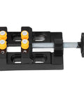 Compact Drill Press Vise Bench Clamp For Woodworking And Metalworking Handy Adjustable Holding Tool With Aluminum Alloy Body 55mm Clamping Range Sturdy Grip Lightweight 122x62x36mm 1 Pack Great For Clean Precise Drilling Polishing Engraving, black vise with screw clamp
