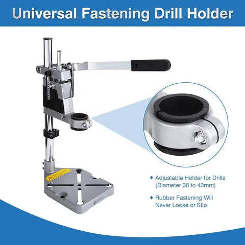 Benchtop Drill Press Stand With Adjustable Vertical And Horizontal Mount For Precision Drilling Hand Press Drill Holder