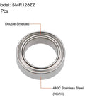 Double Shielded Deep Groove Ball Bearings 8mm Inner Diameter 12mm Outer Diameter 3.5mm Thickness 440C Stainless Steel Abec Zero Tolerance Five Pack