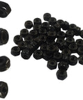 50 Pack Six Thirty Two Nylon Insert Hex Lock Nuts In 304 Stainless Steel Black Finish Nylock Self Locking Nut For Securing Instruments