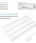 6 Pack 2x2 LED Flat Panel Surface Mount Kit Aluminum Drop In Ready Ceiling Frame 24x24 Inches LED Panel Light Not Included