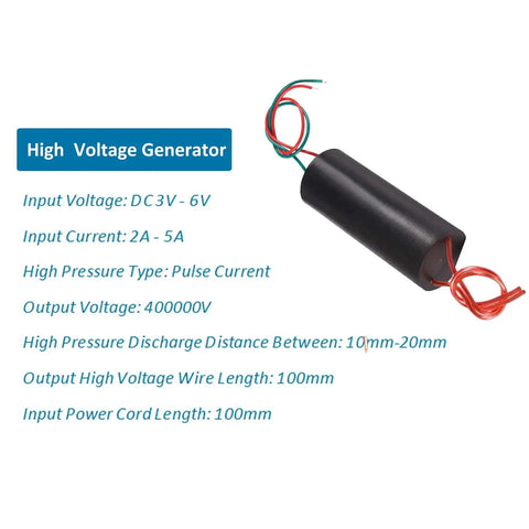 High Voltage Boost Module From 3V To 6V Input To 400kV Output Two Pack DC Step Up Power Transformer For Lab Projects And DIY Experiments