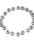 Heavy Duty 20 Pack Deep V Groove Bearing 3x12x4mm Double Shielded Carbon Steel Ball Bearing Rail Roller Wheel in a circle arrangement.