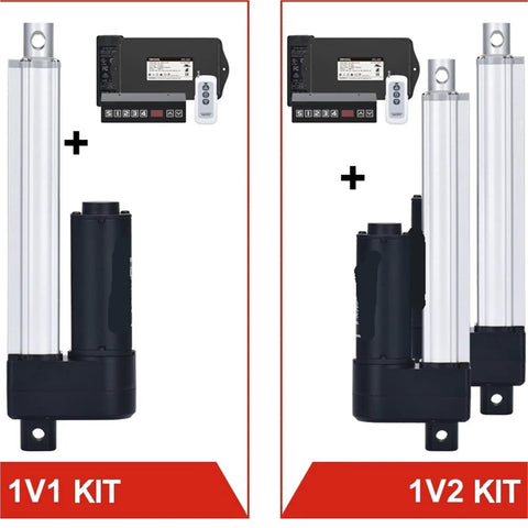Hella Reliable 24V Electric Linear Actuator With Telescopic Tube And Wide Stroke Range For Smooth Door Opener upgrades kit with remote control.
