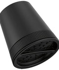 Close-up of matte black 3 Setting Showerhead With Full Body Waterfall And Pause Modes Easy Install In Minutes Touch Clean Rubber Spray Holes.