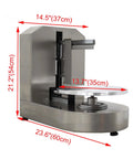 Dimensions of Fully Automatic Cake Decorating Machine Stainless Steel Cream Spreader For 4 To 12 Inch Cakes With Quiet Turntable 110V 300W