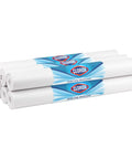 Non Adhesive Shelf Liners For Kitchen Cabinets And Pantry Wire Shelving Featuring A Solid Grip Base Locking Items In Place And Keeping Craziness Contained Machine Washable White 6 Roll Pack stacked rolls of shelf liner