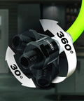 Built Different 5 Foot Flexible Air Hose Whisker With 360 Swivel Coupler and Half Inch Fittings for Garage Tools with flexible 360 degree rotation.