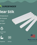Full Size Hot Glue Sticks 50 Pack Clear Non Toxic Multi Temp 4 Inch By 0.43 Inch For Full Size Glue Guns DIY Projects Arts Crafts And Home Repairs Sweet For Wood Metal Fabric Projects packaging design
