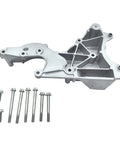 Heavy Duty Alternator And Power Steering Pump Mounting Bracket With Complete Bolt Kit Drops Right In For Cadillac Escalade Chevy Silverado Gmc Sierra Yukon 2002 2014 Replacement, showing steel bracket and bolts.