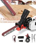 Kick Up Some Dust With This Quick Swap Angle Grinder To Belt Sander Adapter Fits 100 115 And 125 Millimeter Discs with belt sander head for wood.