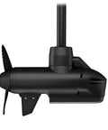 Smooth Sailin Killer 57 Inch Shaft Trolling Motor With Plug And Play Gt56Uhd Tr Sonar And Multiband Positioning For Anchor Lock Wheel Hold And Wireless Chartplotter Sync Black side view of motor propeller and shaft detail.