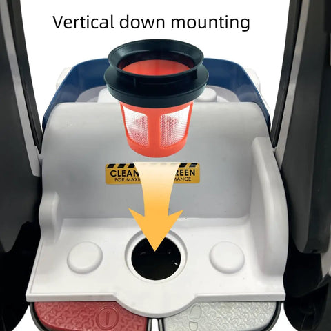Replacement Vacuum Filter Kit for PowerDash Pet FH50700 Series showing vertical down mounting