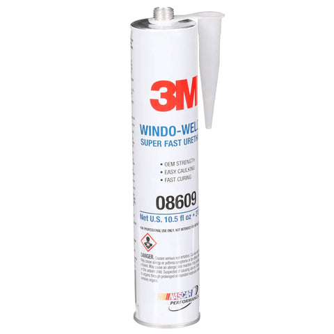 Window Weld Urethane Windshield Adhesive, High-Strength Fast-Cure One-Part Auto Glass Sealant, 10.5 Fl Oz Cartridge, Black