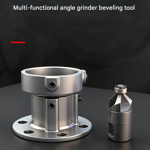 Heavy Lift Aluminum Alloy Grinder Chamfer Tool With Ergonomic Grip For Crisp Precision Tapering And Rock Solid Construction to show the metal grinding accessory.