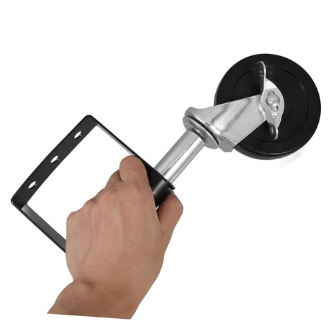 Kickass Durability Rock Solid Design Silent Gate Caster Wheel With Spring Support and Anti Vibration Cushioning in hand.