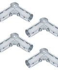 4 Pack 90 Degree Pipe Clamp Connectors For 1 Inch EMT Tubing Structural Pipe Fittings In Three Thirty Second Inch Thick Steel