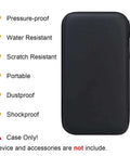 Heavy Duty Slick Daily Driver Travel Case For Macbook Adapters Type C Chargers And Tech Gear With Spacious Soft Interior For Hubs Mice And Cables Water Resistant PU Leather Black, black portable case with zipper.
