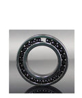 Built Tough High Temp 6809 Thin Section Ball Bearing 45 X 58 X 7 Mm Rated To 500 Celsius Smooth As Silk Heavy Duty Replacement For Industrial Grind And Daily Maintenance Two Pack, close-up view showing the outer ring and balls.
