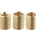 Gold Aluminum Shift Knob Thread Adapter Kit 3 Piece M10x1.25 M10x1.5 M8x1.25 Nut Insert Set Durable Aluminum Alloy