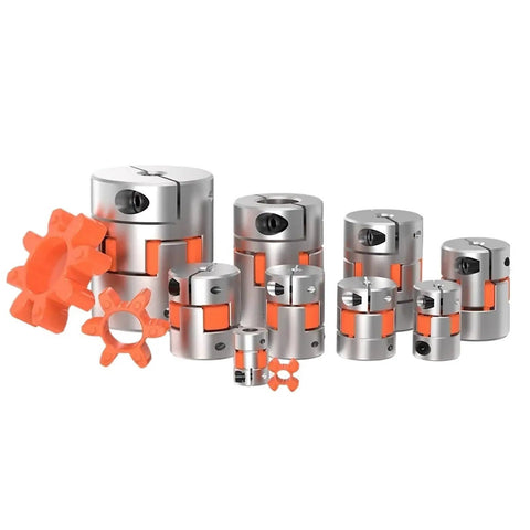 Industrial Grade Flexible Jaw Shaft Coupling 25L30 Plum Jaw Design Motor Adapter with bore range 6 35 MM to 12 MM.