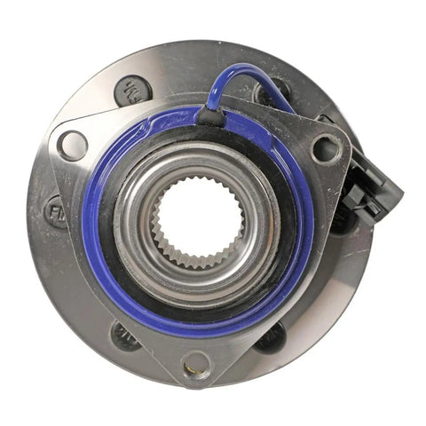 Four Piece Wheel Bearing And Hub Assembly Kit For 2006 Pontiac Montana front view showing sealed ball bearing and housing details.