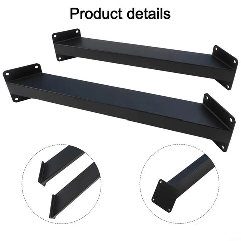 2 Pack Beefy 45 Degree Angle Support Brackets Heavy Duty Steel Pergola Kit Connectors With Screws For Gazebo Deck Patio Tree House And Outdoor Wooden Structures DIY Projects Black