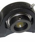 Heavy Duty 2-Bolt Pillow Block Bearing with Cast Iron Housing Featuring Eccentric Locking Collar and Steel Insert for Rock-Solid Shaft Grip.
