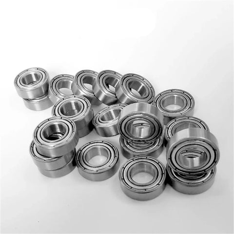 Premium 2 Piece Deep Groove Ball Bearings 304 Stainless Steel Heavy Duty Precision 6011 Double Sealed Design 55 By 90 By 18 Millimeter in a cluster.