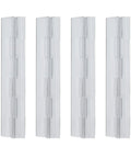 4 Pack Clear Acrylic Continuous Piano Hinges 7.87 X 1.65 Inch Transparent Folding Cabinet Hardware close-up view.
