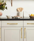 10 Pack 10 Inch Center To Center Cabinet Pulls Rock Solid Heavy Duty Polished Brass Drawer Handles No Nonsense Build For Kitchen Cabinets.