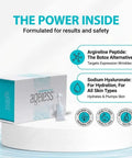 Instant Face Lift Cream For Anti Aging Skin Care That Lifts And Tightens Smooths Wrinkles Banishes Puffy Under Eye Bags No Eye Patches Needed Quick At Home Facelift In A Box Of 25 Vials displayed with product benefits.