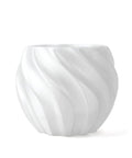 Pro Grade Clear PETG 3D Printer Filament 1.75Mm 1Kg built different vase with a swirling design and smooth surface.