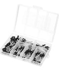 120 Piece Aluminum Blind Rivet Set Heavy Duty Kit For Home Repair And DIY Projects Includes M2.4 M3.0 M3.2 M4 Rivets For Quick Install