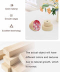 Killer Red Abstract Painted Wooden Cabinet Knobs 2 Piece Set 1.4 Inch Round Drawer Pulls For Kitchen Cabinets displayed on a table.
