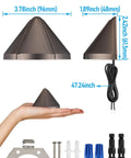 Low Voltage LED Deck Lights 5CCT 12-24V AC DC Triangle Stair Railing Light IP65 Aluminum Outdoor Landscape Step Lighting