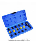 Rock Solid Plug Thread Repair Tool Kit Deep-Seated Fixing For Damaged Holes High Speed Steel Garage Home DIY Auto Parts Must Have case 24*11.5*5cm