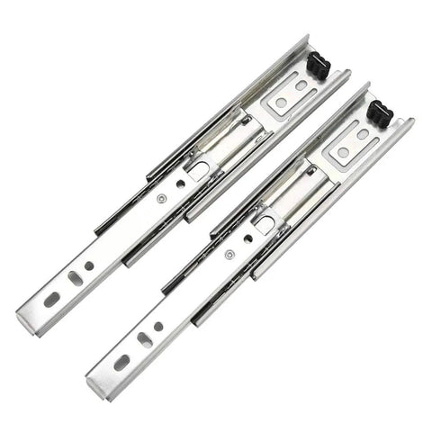 Rock Solid Heavy Duty Five Inch Full Extension Drawer Slides for Cabinets and Dresser Drawers telescoping rails ball bearing undermount glide