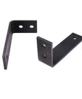 Heavy Duty Barn Bypass Sliding Closet Doors 64 By 96 Inches With No Sweat Installation And Rolls Like Butter support brackets in black finish.