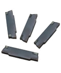 Ten MGMN150 indexable inserts for Beefed-Up Lathe Grooving Cut Off Parting Tool Holder With Three Eighths Inch Shank, MGEHR1010-1.5 Ready